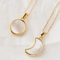 Laluna Moon Glow Necklace | Mother of Pearl Jewelry - Mystic Soul Jewelry