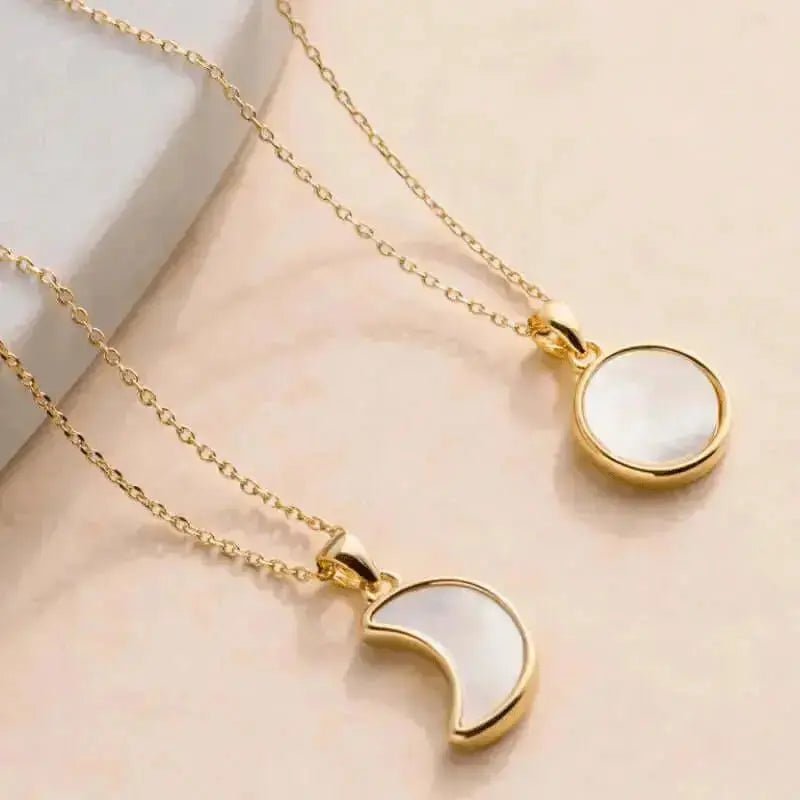 Laluna Moon Glow Necklace | Mother of Pearl Jewelry - Mystic Soul Jewelry